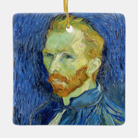 Vincent van Gogh - Self Portret with Palette Keramisch Ornament (Voorkant)
