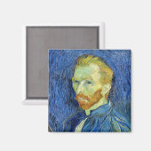 Vincent van Gogh - Self Portret with Palette Magneet (Voorkant / Achterkant)