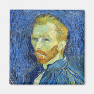 Vincent van Gogh - Self Portret with Palette Magneet