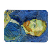 Vincent van Gogh - Self Portret with Palette Magneet (Horizontaal)