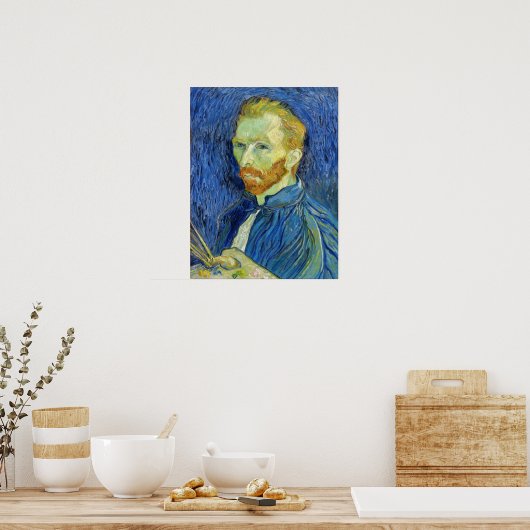 Vincent van Gogh - Self Portret with Palette Poster (Keuken)