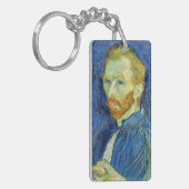 Vincent van Gogh - Self Portret with Palette Sleutelhanger (Voorkant Links)