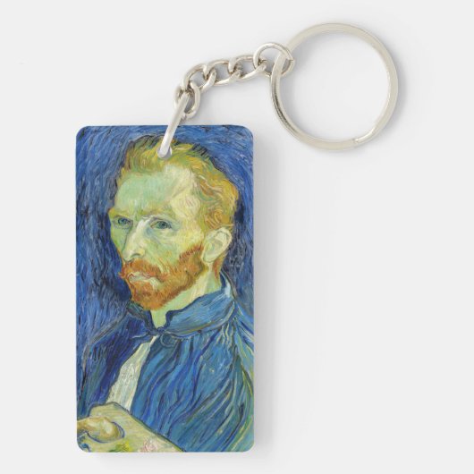 Vincent van Gogh - Self Portret with Palette Sleutelhanger (achterkant)