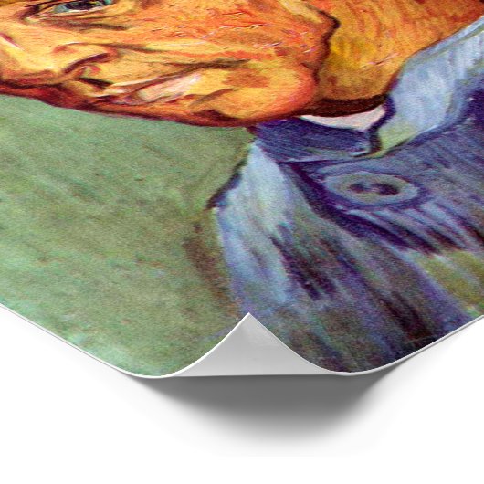 Vincent Van Gogh Self Portret zonder zijdelingse k Poster (Hoek)