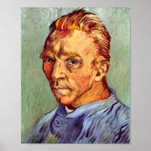 Vincent Van Gogh Self Portret zonder zijdelingse k Poster