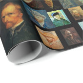 Vincent van Gogh Selfies Collage Gift Cadeaupapier (Rol Hoek)