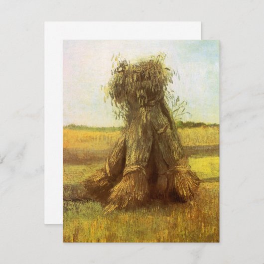 Vincent van Gogh - Sheaves of Wheat (Voorkant / Achterkant)