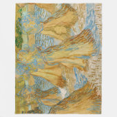 Vincent van Gogh - Sheaves of Wheat Fleece Deken (Voorkant)