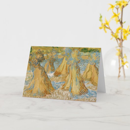 Vincent van Gogh - Sheaves of Wheat Kaart (Gele Bloem)