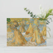 Vincent van Gogh - Sheaves of Wheat Kaart (Staand voorkant)