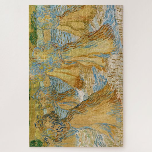 Vincent van Gogh - Sheaves of Wheat Legpuzzel (Verticaal)