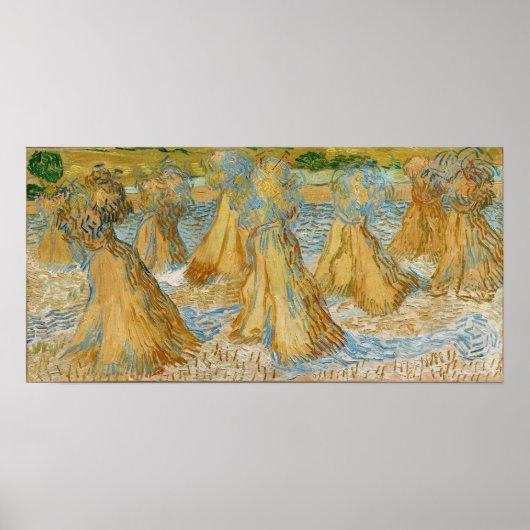 Vincent van Gogh - Sheaves of Wheat Poster (Voorkant)