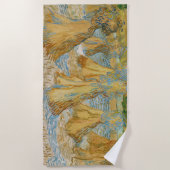 Vincent van Gogh - Sheaves of Wheat Strandlaken (Voorkant)