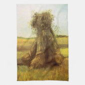 Vincent van Gogh - Sheaves of Wheat Theedoek (Verticaal)