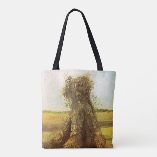 Vincent van Gogh - Sheaves of Wheat Tote Bag (Achterkant)