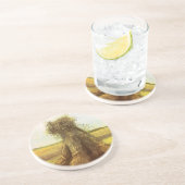 Vincent van Gogh - Sheaves of Wheat Zandsteen Onderzetter (Zijkant)