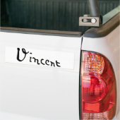 Vincent Van Gogh Signature Bumpersticker (Op Truck)