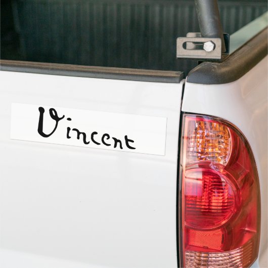 Vincent Van Gogh Signature Bumpersticker (Op Truck)