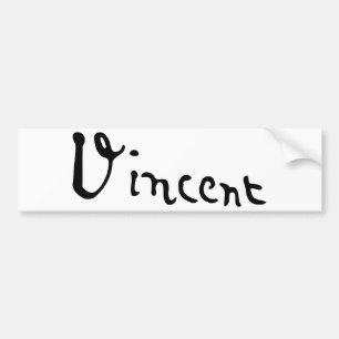 Vincent Van Gogh Signature Bumpersticker
