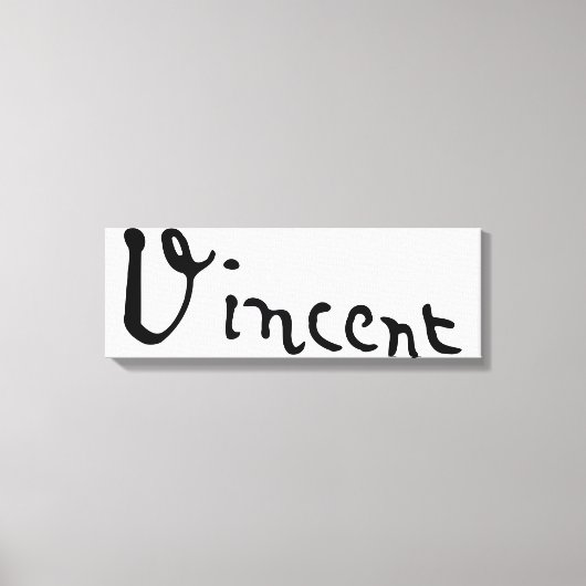 Vincent Van Gogh Signature Canvas Afdruk (Voorkant)