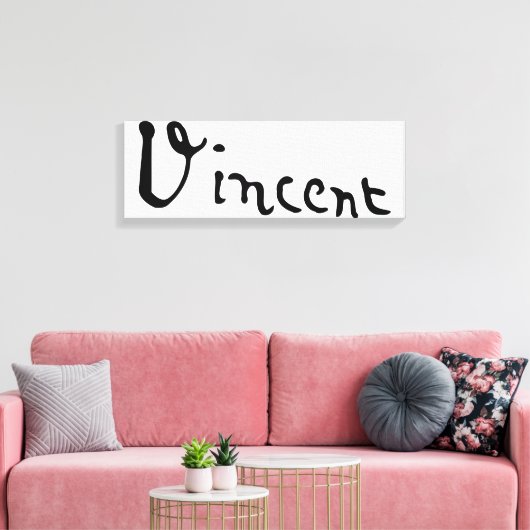 Vincent Van Gogh Signature Canvas Afdruk (Insitu (Woonkamer))