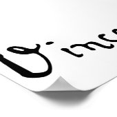 Vincent Van Gogh Signature Poster (Hoek)