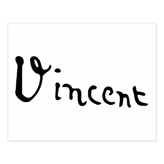 Vincent Van Gogh Signature Rubberstempel (Afrduk)