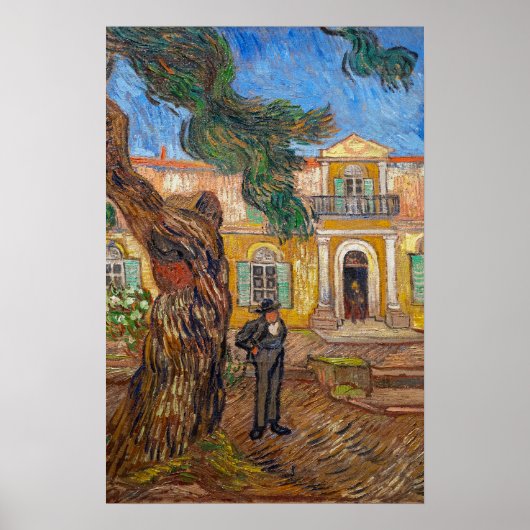 Vincent Van Gogh - Sint-Paulusgesticht in Saint-Ré Poster (Voorkant)