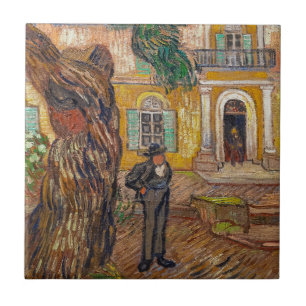 Vincent Van Gogh - Sint-Paulusgesticht in Saint-Ré Tegeltje