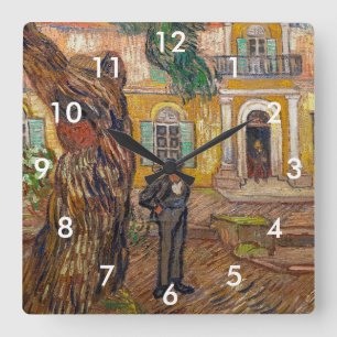 Vincent Van Gogh - Sint-Paulusgesticht in Saint-Ré Vierkante Klok
