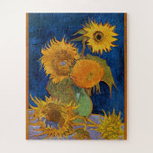 Vincent Van Gogh Six Sunflower 1888 Puzzle Legpuzzel (Verticaal)
