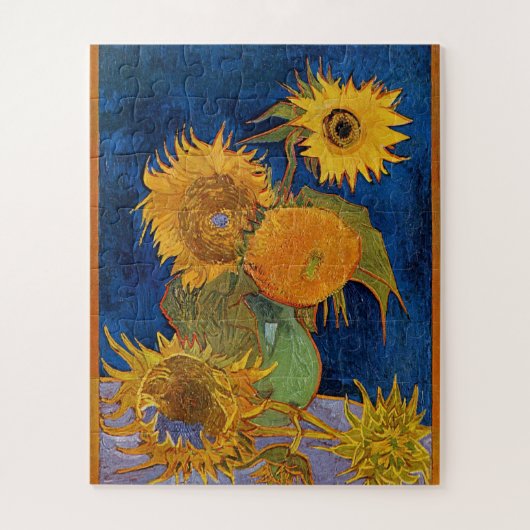 Vincent Van Gogh Six Sunflower 1888 Puzzle Legpuzzel (Verticaal)