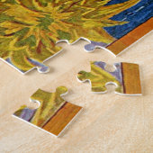 Vincent Van Gogh Six Sunflower 1888 Puzzle Legpuzzel (Zijkant)