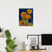 Vincent van Gogh Six Sunflower GalleryHD Fine Art Poster (Thuiskantoor)