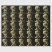 Vincent Van Gogh Skeleton met een brandende sigare Cadeaupapier (Vlak)