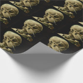 Vincent Van Gogh Skeleton met een brandende sigare Cadeaupapier (Hoek)
