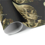 Vincent Van Gogh Skeleton met een brandende sigare Cadeaupapier<br><div class="desc">Vincent Van Gogh Skeleton met een verbluffend Vintage Fijne Kunstwerkpapier</div>