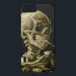 Vincent Van Gogh Skeleton met een brandende sigare iPhone 8/7 Hoesje<br><div class="desc">Vincent Van Gogh Skeleton met een verbluffende Vintage Fijne Kunst Telefoontas</div>
