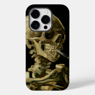 Vincent Van Gogh Skeleton met een brandende sigare Case-Mate iPhone 14 Pro Hoesje