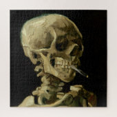 Vincent Van Gogh Skeleton met een brandende sigare Legpuzzel (Verticaal)