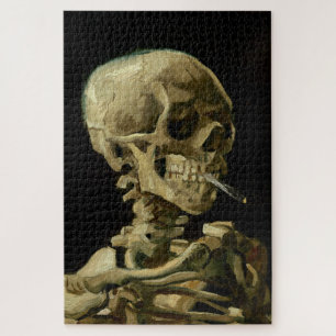 Vincent Van Gogh Skeleton met een brandende sigare Legpuzzel