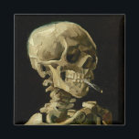 Vincent Van Gogh Skeleton met een brandende sigare Magneet<br><div class="desc">Vincent Van Gogh Skeleton met een verbluffende Vintage Fine Art Magnet</div>