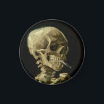 Vincent Van Gogh Skeleton met een brandende sigare Magneet<br><div class="desc">Vincent Van Gogh Skeleton met een verbluffende Vintage Fine Art Magnet</div>