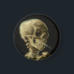 Vincent Van Gogh Skeleton met een brandende sigare Magneet<br><div class="desc">Vincent Van Gogh Skeleton met een verbluffende Vintage Fine Art Magnet</div>