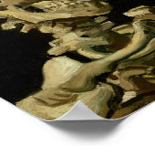 Vincent Van Gogh Skeleton met een brandende sigare Poster (Hoek)