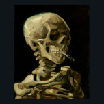 Vincent Van Gogh Skeleton met een brandende sigare Poster<br><div class="desc">Vincent Van Gogh Skeleton met een brandend Poster</div>