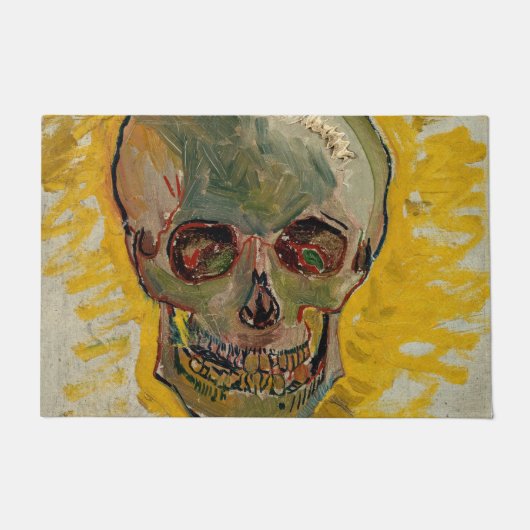 Vincent van Gogh - Skull 1887 #2 Deurmat (Voorkant)