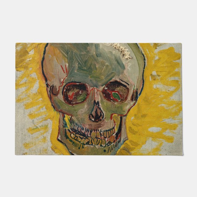 Vincent van Gogh - Skull 1887 #2 Deurmat (Voorkant)