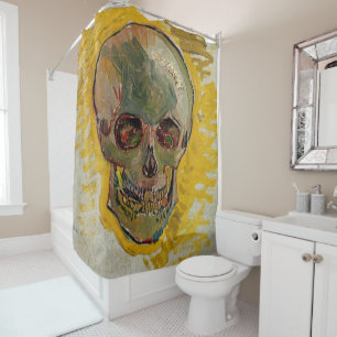Vincent van Gogh - Skull 1887 #2 Douchegordijn