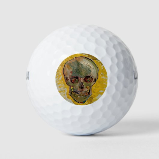Vincent van Gogh - Skull 1887 #2 Golfballen (Voorkant)